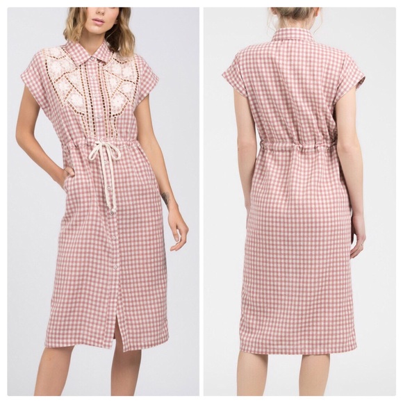 POL Polly Farms Pink Gingham Dress - Picture 5 of 9